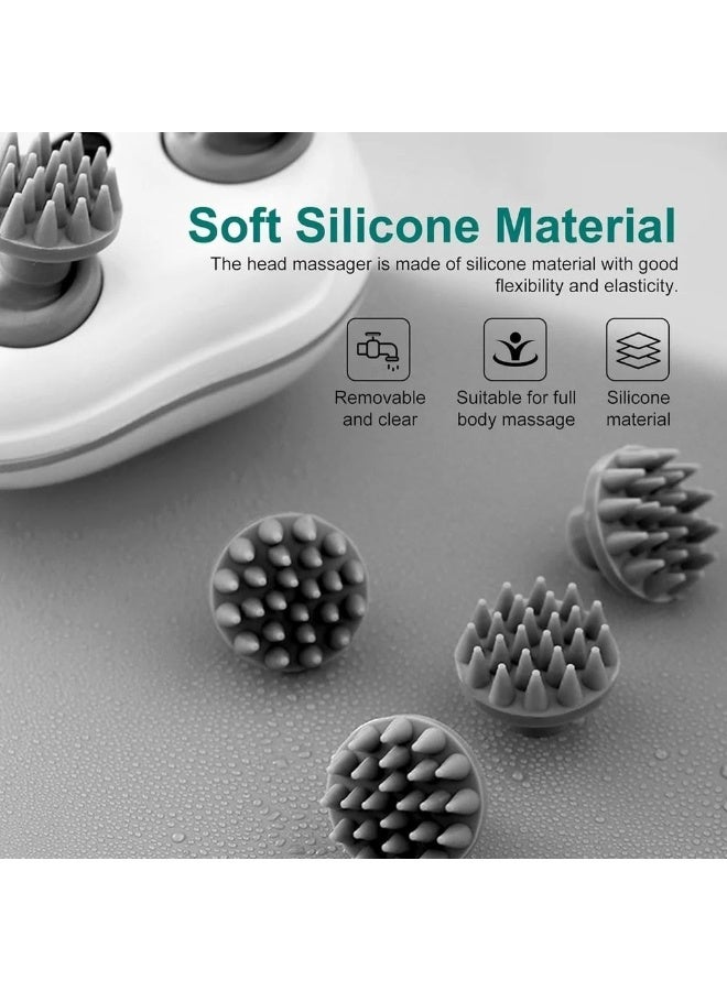 SheenX Smart Head Scalp Massager for Men Women, Handheld Massage Tool for Human & Pet Use, 3 Speed Waterproof Massager for Muscle Relief, Stress Relax & Hair Growth - Image 2